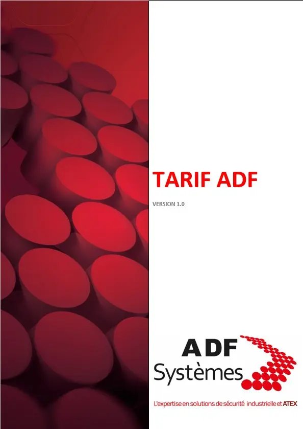 TARIF ADF SYSTEMES